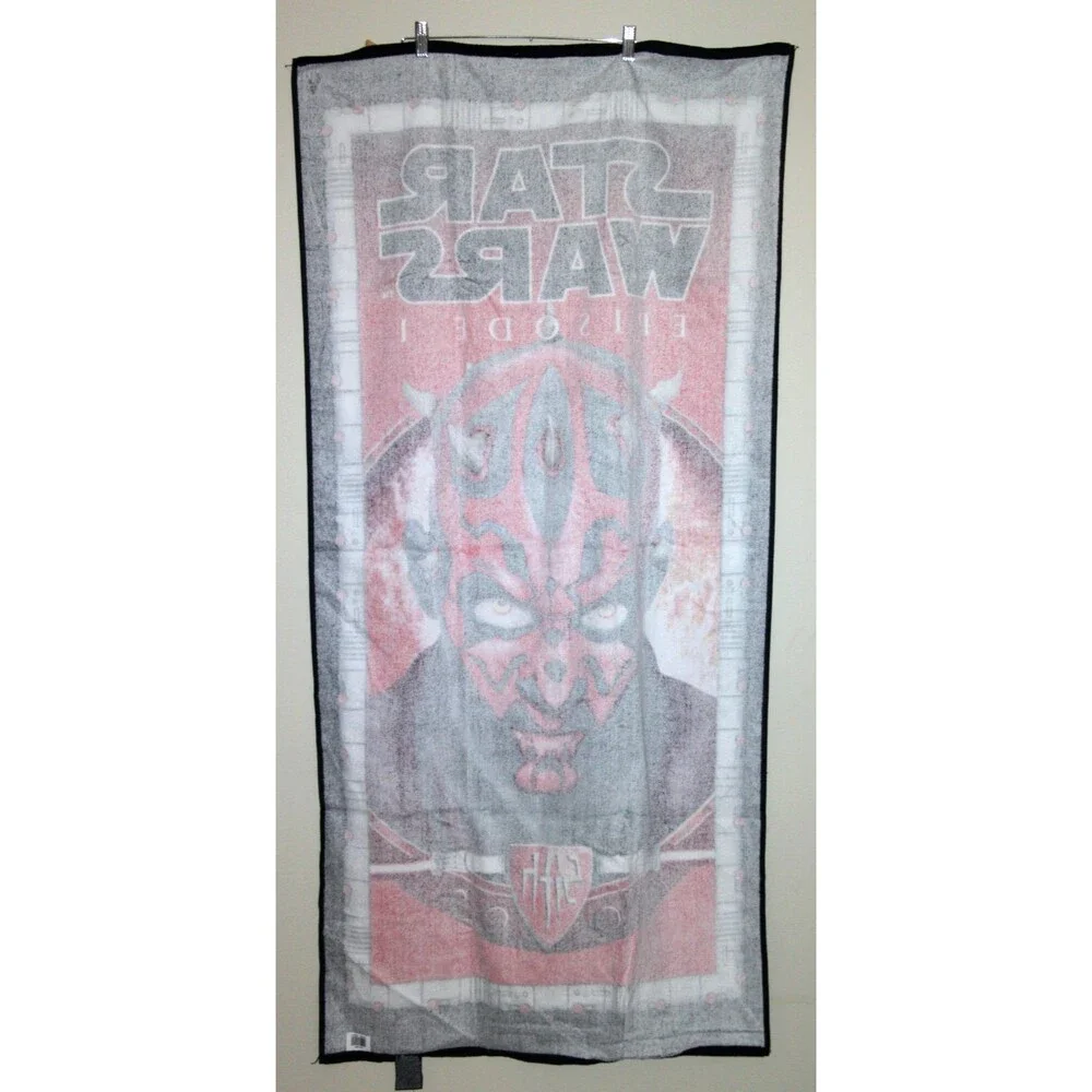 Star Wars Darth Maul Sith Beach Pool Towel Episode 1 Phantom Menace Hanging Art